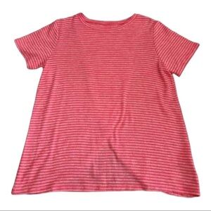 Z by Zella Girls Pink Striped Spliced Back T-Shirt Size XL